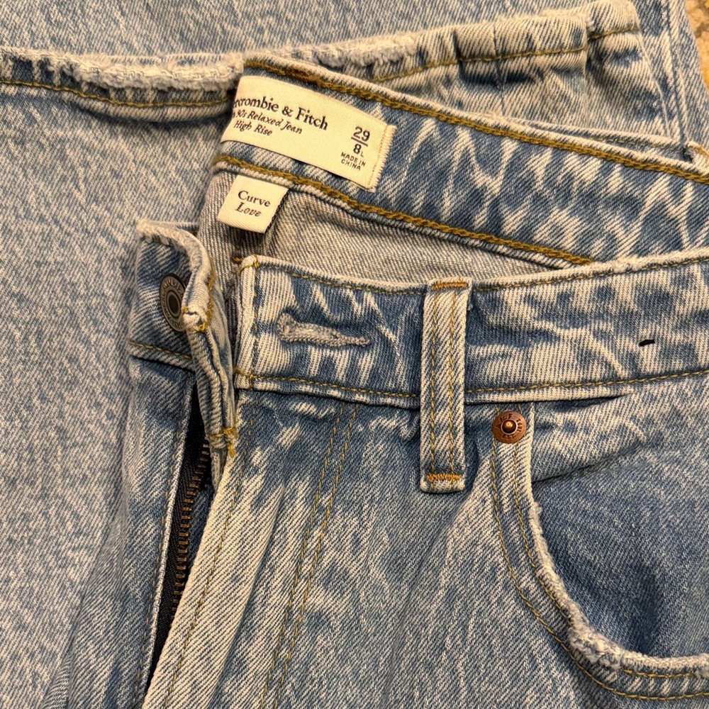 Abercrombie & Fitch Light Blue Denim Pants